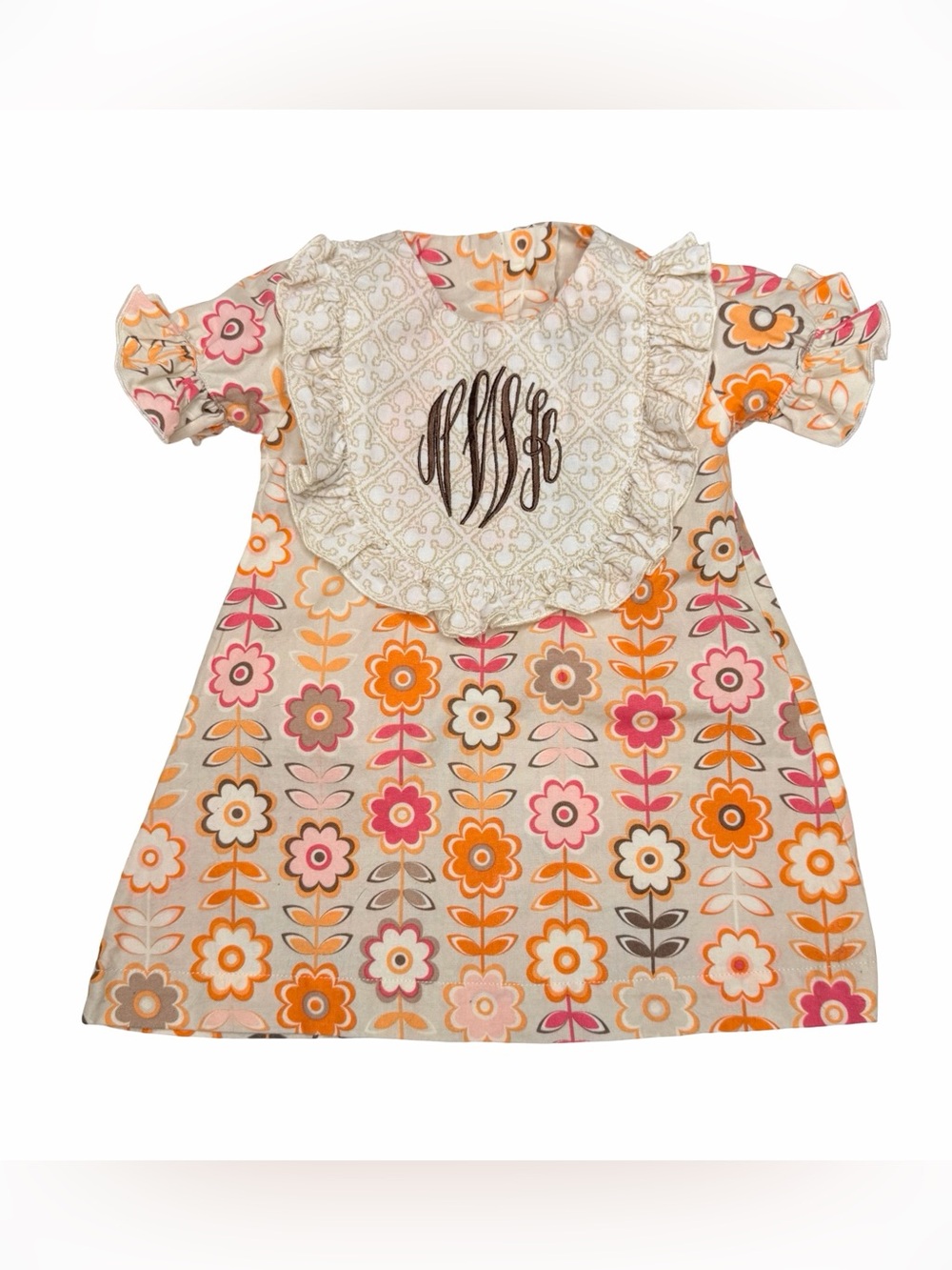 Classic‎ Whimsy Monogram ‘NWK’ Flower Dress